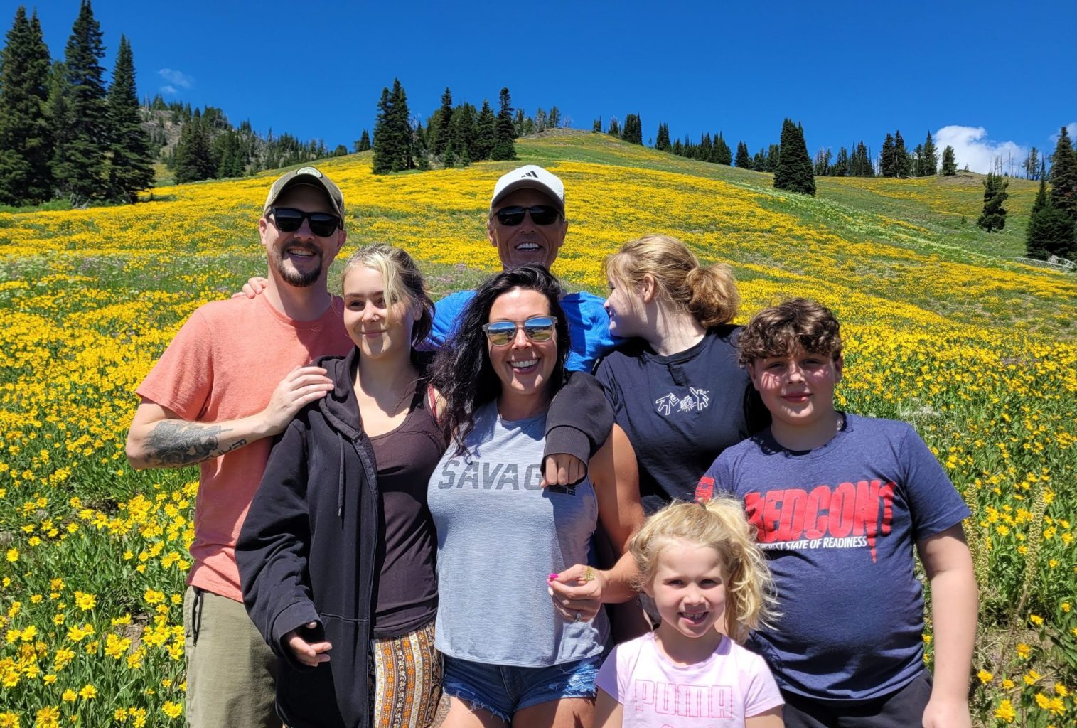 a group of people posing for the camera